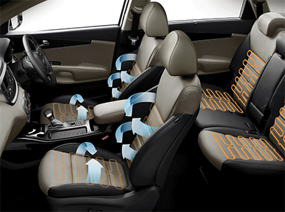 Heated and ventilated seats